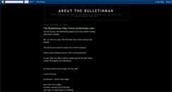 Desktop Screenshot of antibulletinman.blogspot.com