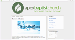 Desktop Screenshot of apexbaptblog.blogspot.com