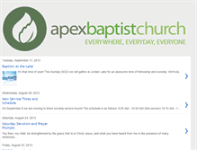 Tablet Screenshot of apexbaptblog.blogspot.com