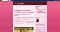 Desktop Screenshot of gellererzsebet.blogspot.com