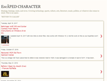 Tablet Screenshot of escapedcharacter.blogspot.com