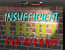 Tablet Screenshot of insufficientlightandmadness.blogspot.com