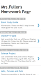 Mobile Screenshot of mrsfullerhomework.blogspot.com