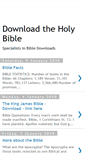 Mobile Screenshot of download-the-holy-bible.blogspot.com