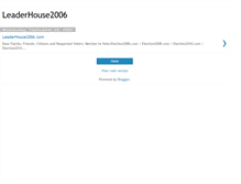 Tablet Screenshot of leaderhouse2006.blogspot.com