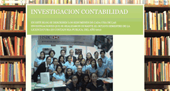 Desktop Screenshot of investigacioncontabilidad.blogspot.com