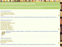 Tablet Screenshot of investigacioncontabilidad.blogspot.com