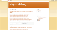 Desktop Screenshot of klaysportsblog.blogspot.com