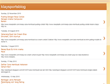 Tablet Screenshot of klaysportsblog.blogspot.com