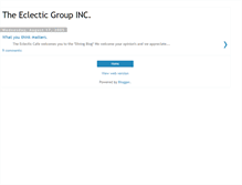 Tablet Screenshot of eclecticgroupinc.blogspot.com