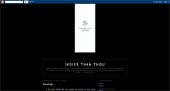 Desktop Screenshot of indier-than-thou.blogspot.com