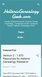 Mobile Screenshot of hellenicgenealogygeek.blogspot.com