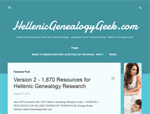 Tablet Screenshot of hellenicgenealogygeek.blogspot.com