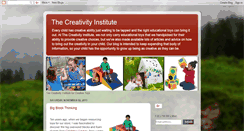 Desktop Screenshot of creativityinstitute.blogspot.com