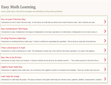 Tablet Screenshot of easymathlearning.blogspot.com