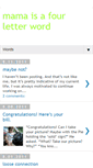 Mobile Screenshot of mamaisafourletterword.blogspot.com