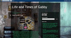 Desktop Screenshot of lifeandtimesofgabby.blogspot.com