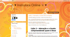 Desktop Screenshot of instrutoraonline.blogspot.com