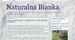 Desktop Screenshot of naturalna-bianka.blogspot.com