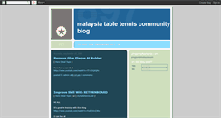 Desktop Screenshot of pingpong4malaysia.blogspot.com