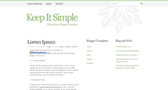 Desktop Screenshot of keepitsimple-btemplates.blogspot.com