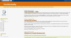 Desktop Screenshot of incidentally-yours.blogspot.com