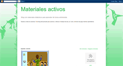 Desktop Screenshot of materialesactivos.blogspot.com