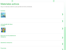 Tablet Screenshot of materialesactivos.blogspot.com