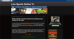 Desktop Screenshot of liveonlinesportstv.blogspot.com