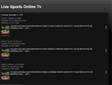 Tablet Screenshot of liveonlinesportstv.blogspot.com