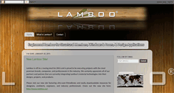 Desktop Screenshot of lambooincorporated.blogspot.com