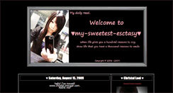 Desktop Screenshot of my-sweetest-ecstasy.blogspot.com