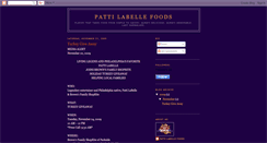 Desktop Screenshot of pattilabellefoods.blogspot.com