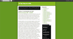 Desktop Screenshot of elhiphopesvida.blogspot.com