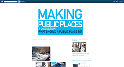 Desktop Screenshot of makingpublicplaces.blogspot.com