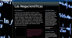 Desktop Screenshot of lasmegacientificas.blogspot.com