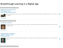 Tablet Screenshot of breakthroughlearning.blogspot.com