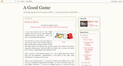 Desktop Screenshot of agoodgame.blogspot.com