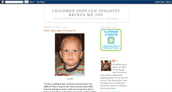 Desktop Screenshot of childreninducedinsanity.blogspot.com