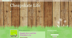 Desktop Screenshot of cheapskatelife.blogspot.com