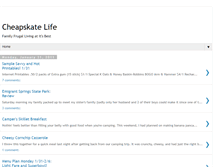 Tablet Screenshot of cheapskatelife.blogspot.com