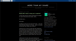 Desktop Screenshot of morethanmyshare.blogspot.com