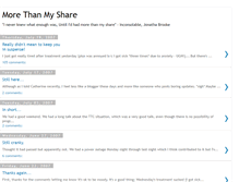 Tablet Screenshot of morethanmyshare.blogspot.com