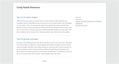 Desktop Screenshot of cindyreadsromance.blogspot.com