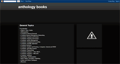 Desktop Screenshot of anthology--books.blogspot.com