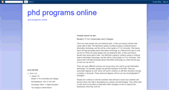 Desktop Screenshot of onlineprogramsphd.blogspot.com