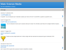 Tablet Screenshot of matescienzemedie.blogspot.com