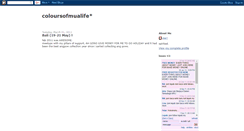 Desktop Screenshot of coloursofmualife.blogspot.com