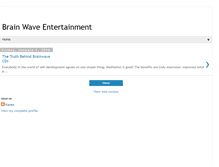 Tablet Screenshot of brainwaveentertainment.blogspot.com