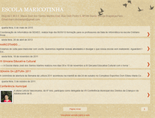 Tablet Screenshot of escolamaricotinha.blogspot.com